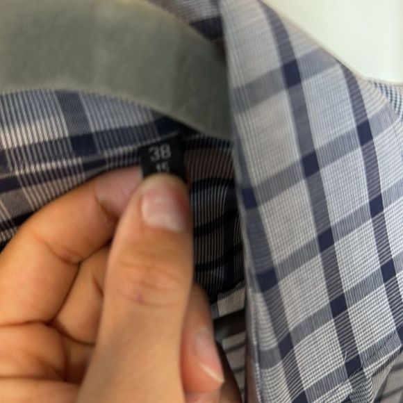 HUGO BOSS SLIMFIT CHECKERED DRESS SHIRT - Picture 3 of 3